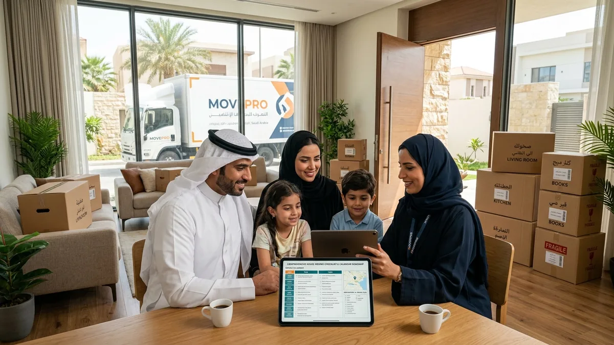 خطة نقل العفش الشاملة وجدول تنظيم مراحل الانتقال بجدة